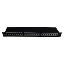 Beek 19&quot 1u 24 Port Cat6a Stp Patch Panel, Lsa/ıdc 90 Derece Punch Iso11801 Class Ea&lt Br&gt Beek 19&quot 1u Cat6a Stp Patch Panel, Lsa/ıdc 24