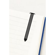 Kalem Temalı Metal Kitap Ayracı