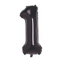 1 Rakam Siyah Folyo Balon 80 Cm