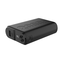 Powerbank Pd 20w 2usb-c 1usb-a 20.000 Mah, Ultra Kompakt Ve Hafif Tasarım,led Ekran, Renk : Siyah