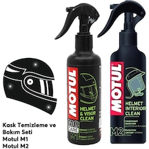Motul M1 + M2 Kask Vizör Bakım ve Temizleme Seti 250 Ml