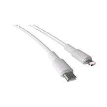 Coral Type C-lightning 27watt Pd Hızlı Şarj Kablosu Beyaz 150 Cm