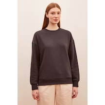 Never More Bisiklet Yaka Sweatshirt Antirasit