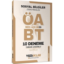 Yediiklim Yayınları Ags Öabt Sosyal Bilgiler Öğretmenliği Tamamı Çözümlü 10 Deneme Sınavı