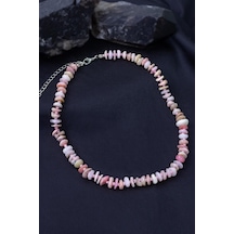 Opal Taşı Kolye Siyah