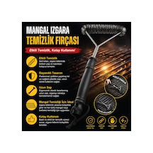 Barbekü Mangal Izgara Teli Temizlik Fırçası Paslanmaz Çelik Tel Ergonomik Saplı Güçlü Temizlik - 899500808