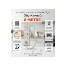 Vikomulti-let 5 Li 1-15 Metre Arası Anahtarli Çocuk Korumali 3x2.5 % Yüz Tam Bakır Ttr Kablolu Uzatma Seyyar Markanin Özel Üretimi Orijinal Tse Fişli Bakir Kablolu 8 Metre - 894357203 8 Metre - 894357203 15 M Ve Üzeri
