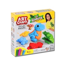 Mey İthalat 3d Dinozor Oyun Hamuru Seti Mavi