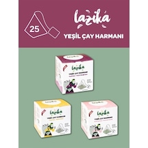 3'lü Set Yeşil Harman Yayla-melisa-oolong 3 37,5 G -25'li Pla Piramit Poşet, Doğal İçerikli Kaynağı