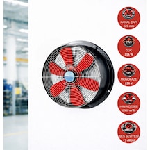 Dündar 49,5 cm SM 50 215 watt 6900 m3/h 1300 DD 220/230 volt Monofaze Aksiyal Tip Sanayi Fanı Aspiratörü