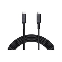 Aukey Cb-mcc102-bk 100w Naylon Örgülü 5a 480mbps Type-c Type-c Lcd Ekranlı Kablo 1.8mt