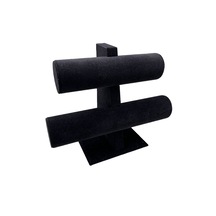 Yerli Üretim Süet Kaplama Siyah 26/18cm Iki Kademeli Stand