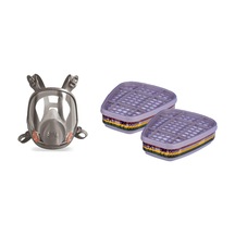 3m 6800 Tam Yüz Maskesi Ortaboy + 3m 6059 Abek1 Organik,inorganik,asit,amonyak Gazı Ve Buhar Filtre