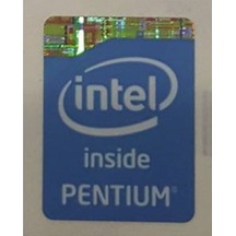 OEM İntel inside Pentium Sticker Etiket D2