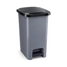 Tr 60 L Slim Pedallı Çöp Kovası, Dar Alanlara Uygun İnce Tasarım Çöp Kutusu, Kapaklı Plastik Atık Kovası, Mut