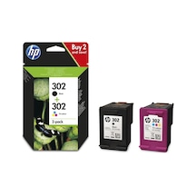 HP 302 Siyah ve Renkli  Paket Kartuş