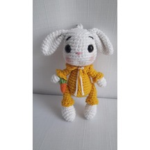 Amigurumi Sarı Tavşan Anahtarlık