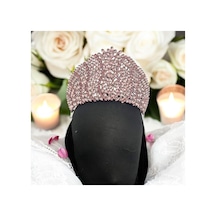 Kristal Taşlı Gelin,kına,nişan,söz,after,bride,party Taç 2 Pembe - 707821395 Pembe