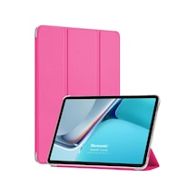 8 Için Kılıf Slim Translucent Back Smart Cover Pembe Pad 8 İle Uyumlu Kılıf - Pembe