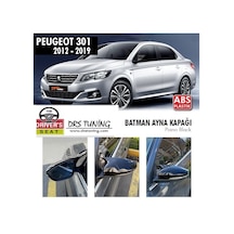 Peugeot 301 (2012 - 2021) Batman Yarasa Ayna Kapağı (piano Black)