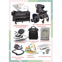 Turhanbebe Bebeğinizin Tüm İhtiyaçları Lüx Bebek Çeyiz Seti Optima Aktif Baby Siyah