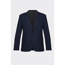 Lacivert Kapak Cepli Smart Casual Ceket Laci