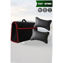 Fiat Ritmo Uyumlu Siyah Renk Bagaj Çantası Koltuk Yastığı Lüks Model