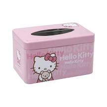 Pembe-sanrio Hello Kitty Doku Kutusu Karikatür Sevimli Ev Restoran Yurdu Aksesuarları Masaüstü Dekorasyon Peçete Kağıt Kutusu Teneke Kutu