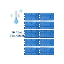 Ns Reliable Buz Aküsü Kasedi Ice Box Soğuk Zincir - 10 Adet Mavi