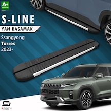 S-dizayn Ssangyong Torres S-line Aluminyum Yan Basamak 183 Cm 2023 Üzeri