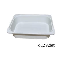 Kenzlife Çamaşır Mutfak Sepeti Byz 10 040 30 Plastik Sepet 12 Adet Beyaz