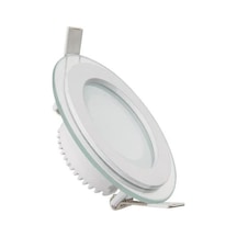 Forlife 5 W Camlı Led Panel Yuvarlak Beyaz Gövde Beyaz Işık Fl-2120 3 Adet Beyaz Işık