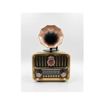 Everton Rt-606 Gramofonlu, Şarjlı, Nostaljik Radyo Bluetooth-usb-sd-fm Kdo