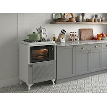 Kenzlife Membran Ocak Dolabı Revbahar Gribyz Panjur 85 60 56 Mebran Kapak Suntalam Gövde Arkalıksız Beyaz