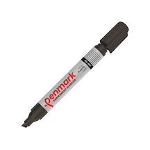 Penmark Markör Permanent Kesik Uç Siyah Hs-406 Çok Renkli