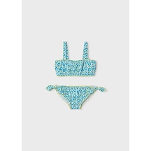Mayoral Kız Çocuk Desenli Bikini Turkuaz - 03735
