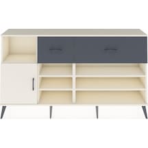 Arges Konsol 6 Raflı 2 Çekmeceli Tek Kapaklı 176x30x99 Aytaşı-aytaşı/antrasit Aytası/antrasıt - Aytası