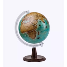 Gürbüz Antik Işıksız Modern Küre Dünya Haritası 30 CM