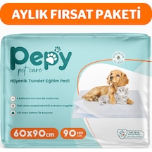 Pepy Pet Care Kaydırmaz Hijyenik Tuvalet Eğitim Pedi 3 x 30'lu 60 x 90 CM