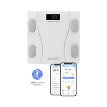 Walke Premium Uygulama Bağlantılı Akıllı Baskül Beyaz
