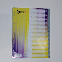 Bafix Seperatör 1-12 Rakamlı Plastik A4 Çok Renkli