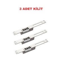 Sr-550 No Elektrikli Basaj Kilidi 12v Dc 280 Kg Fail Safe Ahşap Metal Pvc Kapı Kilidi 3 Adet