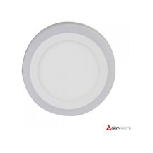 YCL 3 Fonk. 6 W Led Panel - Beyaz & Mavi- Yuvarlak- S/Ü-YSM-1406B
