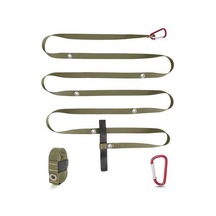 Pazly 3 Metre Naylon Çadır İpi - Siyah/kırmızı/ordu Yeşili/kahverengi - 2 Cm Genişlik - 200 Gr Paket Haki