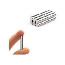 Ø5x25 mm Neodyum Silindir Mıknatıs (10 Adet)