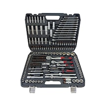 Nt Tools Ncset218 1/2" 3/8" 1/4" S2 Cr-v Lokma Seti 218 Parça