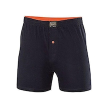 Erkek Siyah Düğmeli Pamuk Penye Boxer 6'Lı 001