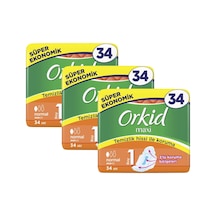 Orkid Maxi Normal 34'Lü X 3 Adet = 102 Adet Ped