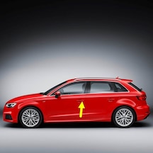 Audi A3 Sportback 17-20 Sol Ön Sürücü Kapı Kolu Kapağı 8v1837879a