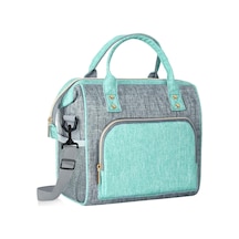 Kadınlar İçin Yalıtımlı Öğle Yemeği Çantası, Sızdırmaz Büyük Öğle Yemeği Kutusu, Ayarlanabilir Askılı Yeniden Kullanılabilir Öğle Yemeği Soğutucu Çanta, Kadınlar İçin Öğle Yemeği Çantası, Turkuaz Öğle Yemeği Çantası Çok Renkli